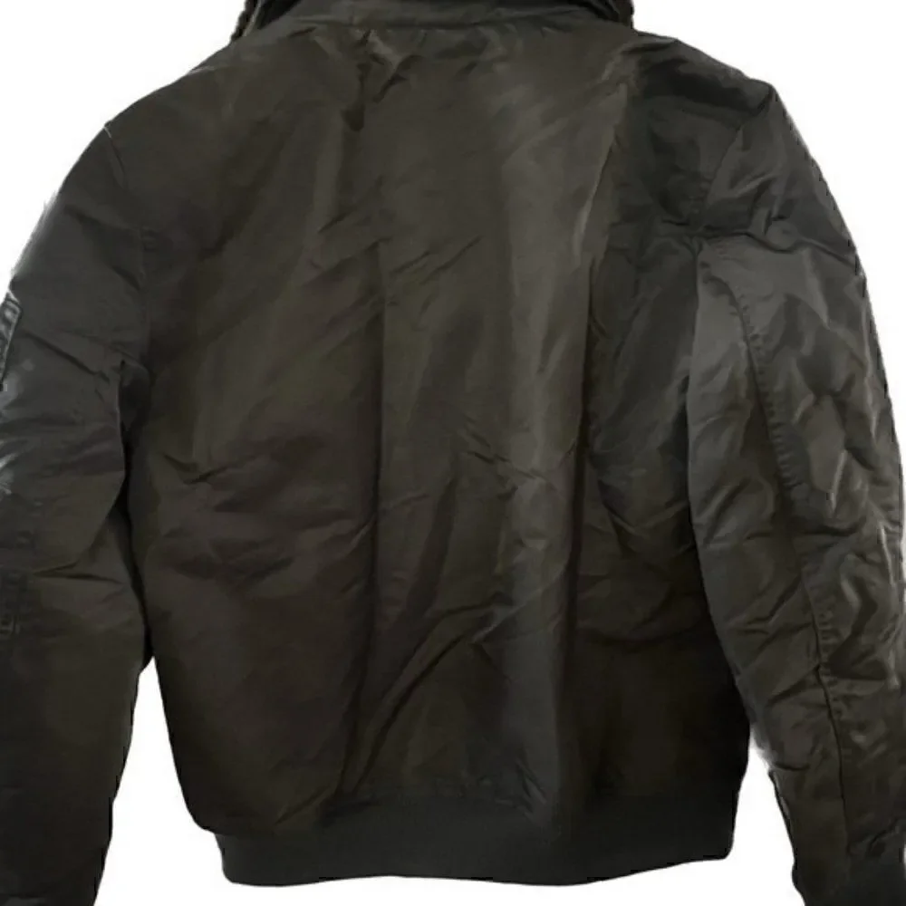 New LEVI'S Men's Flight Bomber Jacket with a Faux Fur Removable Collar XL